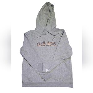 Adidas Gray Women's Hoodie with Logo